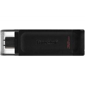 Memoria kingston data traveler 70 usb 3.2 + tipo c 32 gb color negro