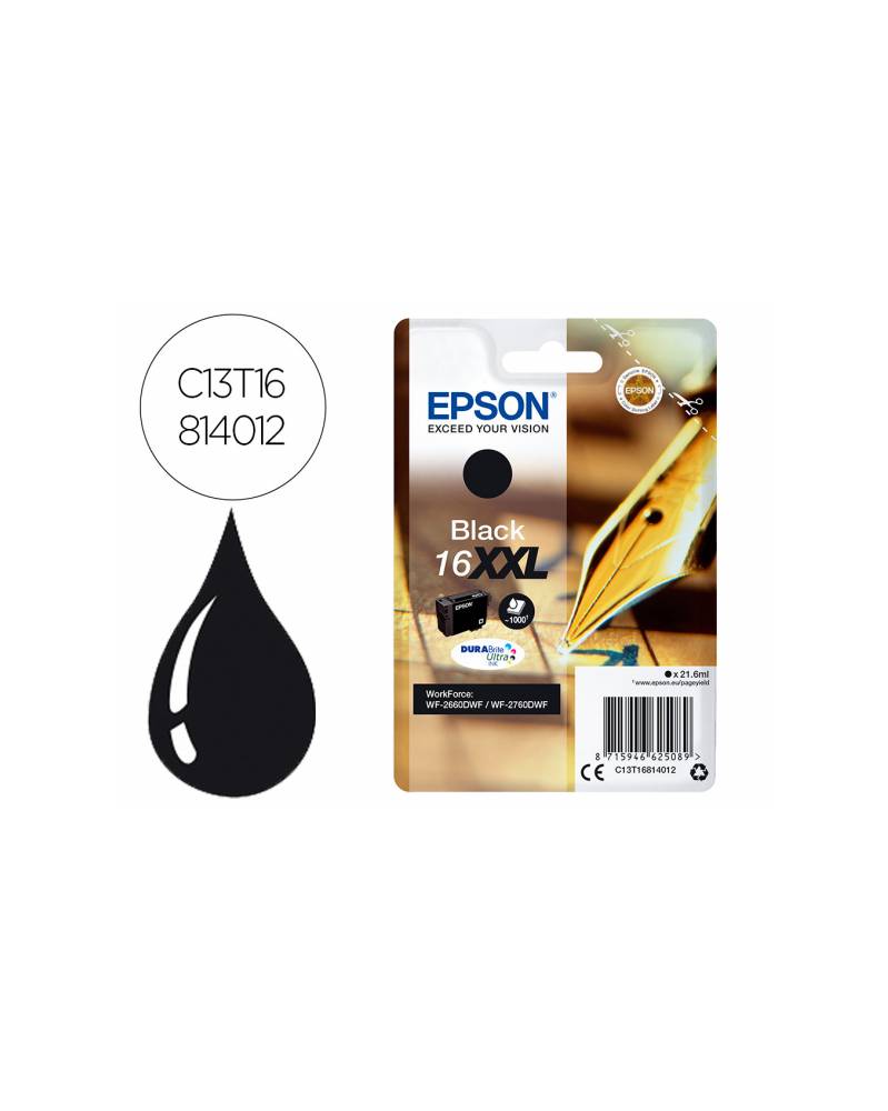 Ink-jet epson negro 16xxl workforce 2660dwf