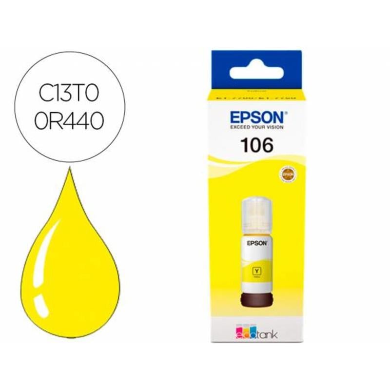 Ink-jet epson 106 ecotank amarillo ink bottle et-7700 / et-7750