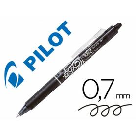 Boligrafo pilot frixion clicker borrable 0,7 mm punta media negro en blister