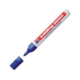Rotulador edding marcador permanente 3000 azul n.3 punta redonda 1,5-3 mm blister de 1 unidad