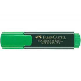 Rotulador faber castell fluorescente textliner 48-63 verde blister de 1 unidad