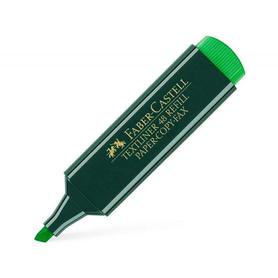 Rotulador faber castell fluorescente textliner 48-63 verde blister de 1 unidad