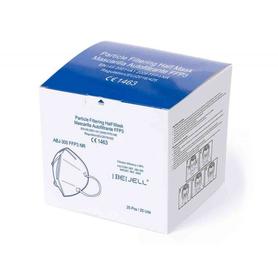 Mascarilla facial proteccion autofiltrante ffp3 varex con certificado ce filtracion 98% color blanca