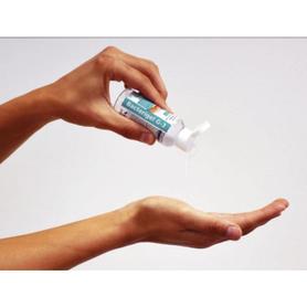 Gel hidroalcoholico antiseptico bacterigel g3 para manos limpia y desinfectasin aclarado bote expositor 24