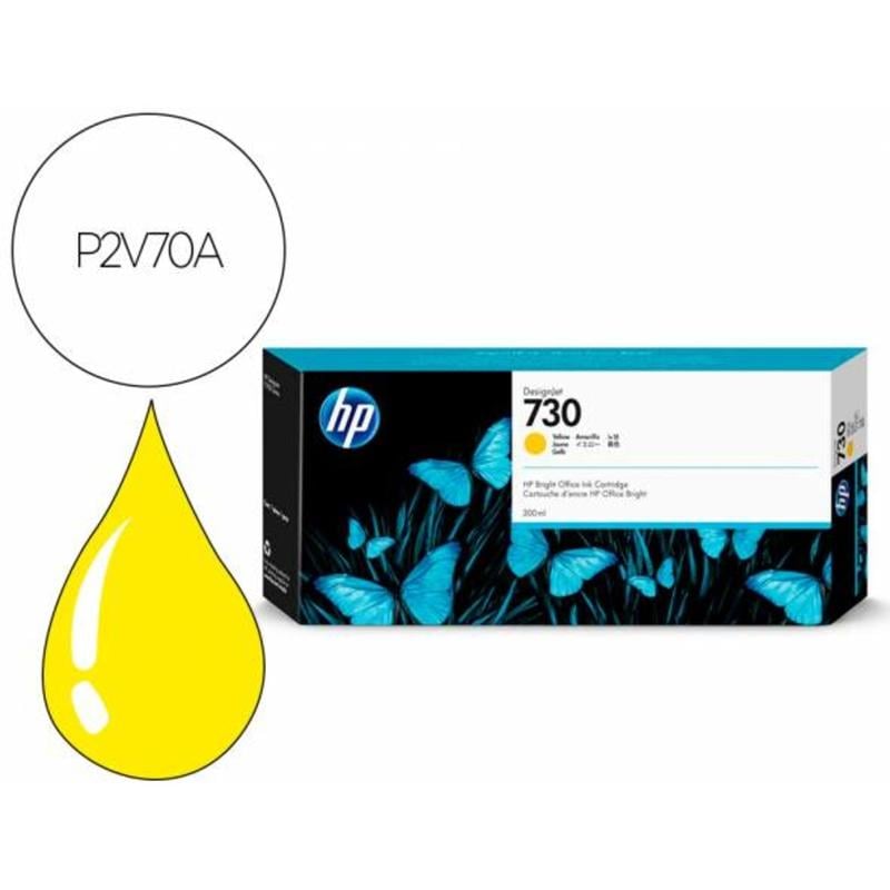 Ink-jet hp n 730 300-ml amarillo / dnj t1700/1000 paginas