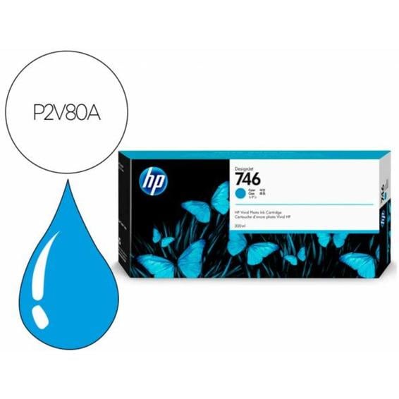 Ink-jet hp n 746 300-ml cyan /dnj z6/1000 paginas