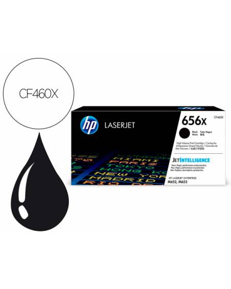 Toner hp laser 656x-cf460x negro 27000 paginas