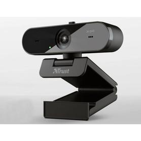 Camara webcam trust taxon con microfonos duales y filtro de privacidad 2560x1440 2k qhd 1440p usb 2.0 color negro