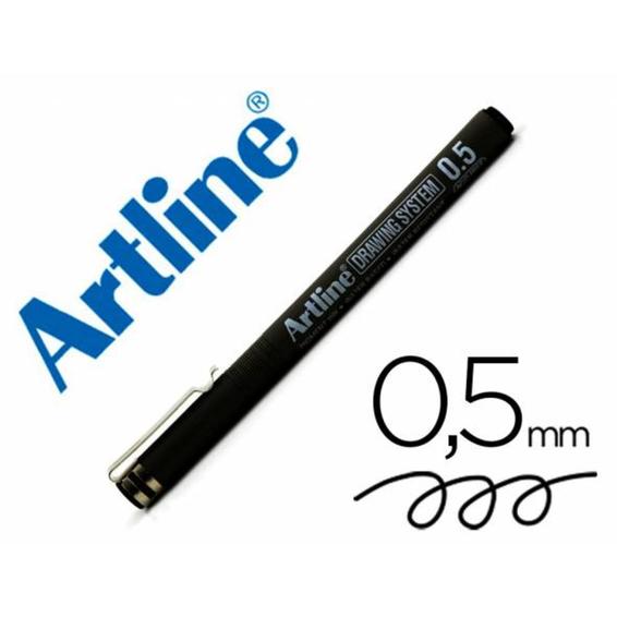 Rotulador artline calibrado micrometrico negro ek-235 0.5 mm -resistente al agua