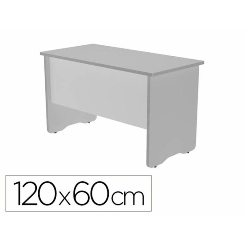Mesa de oficina rocada work 2000ab02 aluminio/gris 120x60 cm