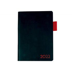 Agenda encuadernada liderpapel sifnos a5 2022 semana vista papel 70 gr color rojo