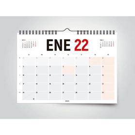 Calendario pared liderpapel 2022 42x29,7 cm papel 70 gr