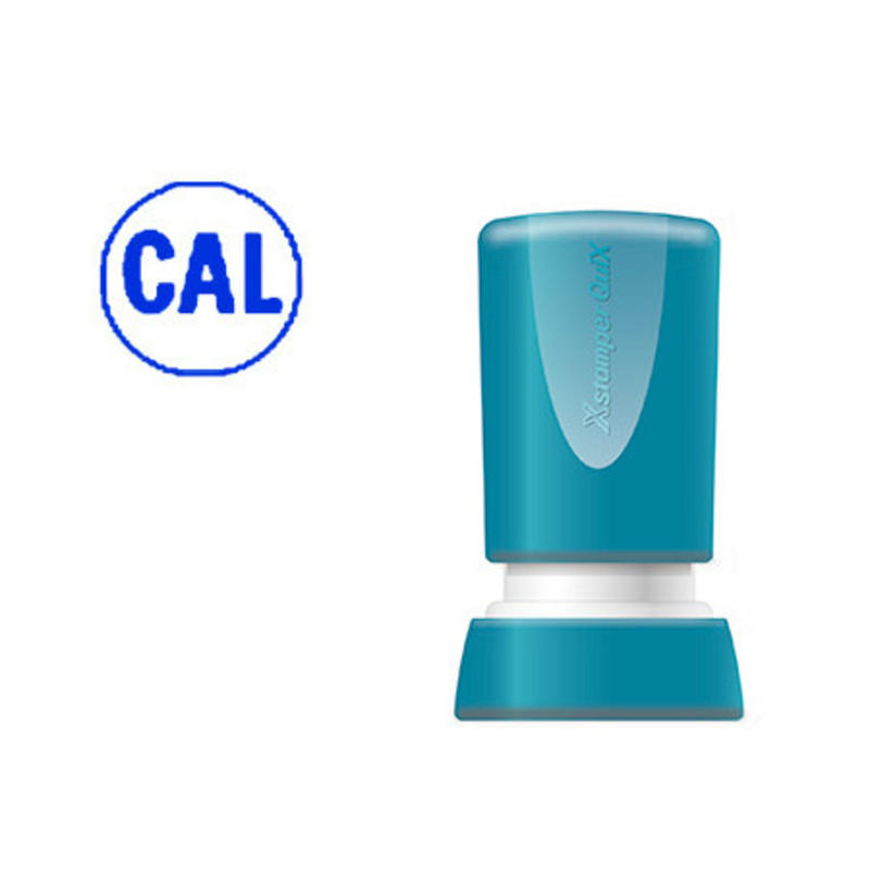 Sello xstamper quix personalizable color azul redondo diametro 14 mm q-32
