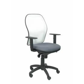 Silla Jorquera malla blanca asiento bali gris oscuro