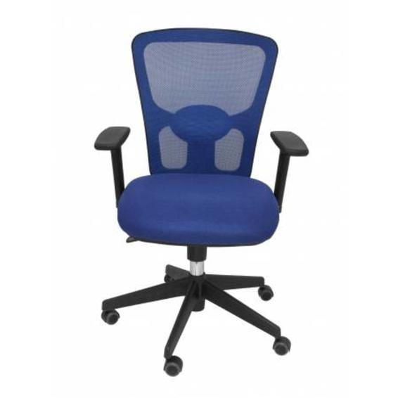 Silla Pozuelo respaldo malla azul asiento 3D azul