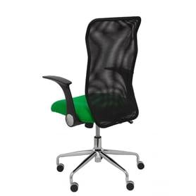 Silla Minaya respaldo malla negro asiento bali verde