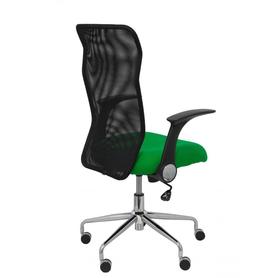 Silla Minaya respaldo malla negro asiento bali verde