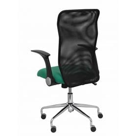 Silla Minaya respaldo malla negro asiento bali verde