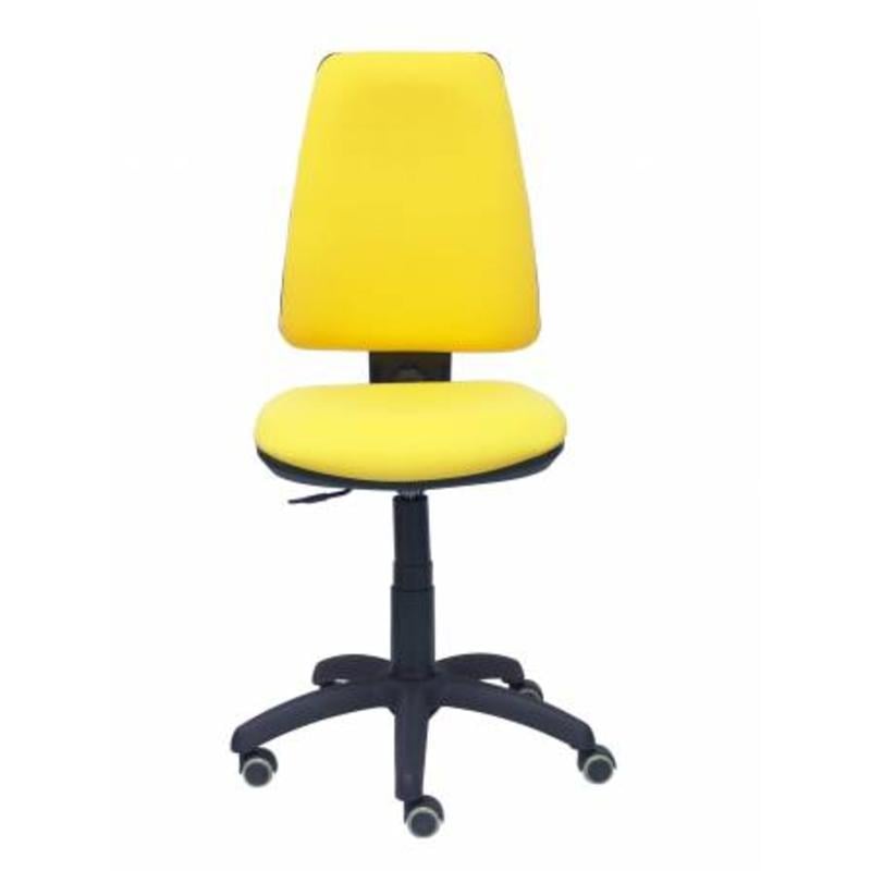 Silla Elche CP bali amarillo ruedas de parquet