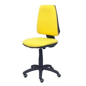 Silla Elche CP bali amarillo ruedas de parquet