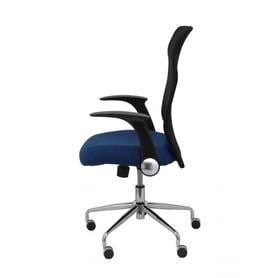 Silla Minaya respaldo malla negro asiento bali azul marino