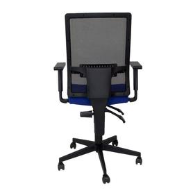 Silla Povedilla respaldo malla negro asiento bali azul