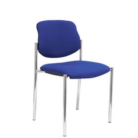 Silla fija Villalgordo bali azul chasis cromo