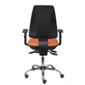 Silla Elche S 24 horas similpiel naranja con refuerzo lumbar