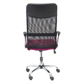 Silla Gontar respaldo malla negro asiento rosa