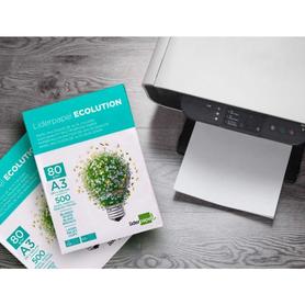 Papel fotocopiadora liderpapel ecolution din a3 80 gramos paquete de 500 hojas