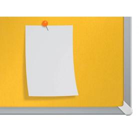 Tablero de anuncios nobo impression pro fieltro amarillo formato panoramico 40/ 890x500 mm