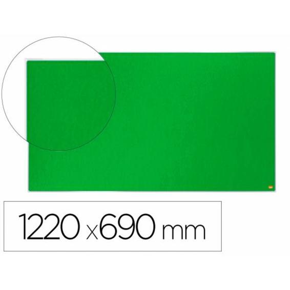 Tablero de anuncios nobo impression pro fieltro verde formato panoramico 55/ 1220x690 mm