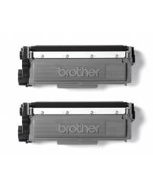 Toner brother tn-2320 dcpl2520dw /2540d/ mfcl2700dw / 2720dw / 2740dw negro 2600 paginas pack 2 unidades