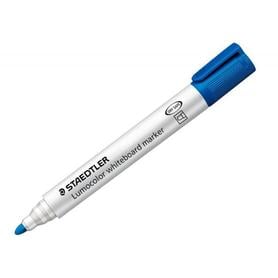 Rotulador staedtler lumocolor 351 para pizarra blanca punta redonda 2 mm recargable color azul