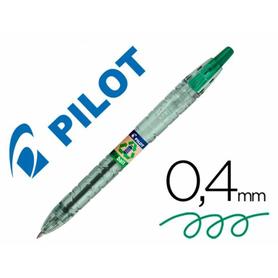 Boligrafo pilot ecoball plastico reciclado tinta aceite punta de bola 1 mm color verde