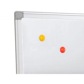 Pizarra blanca q-connect lacada magnetica marco de aluminio 150x100 cm