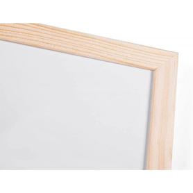 Pizarra marco madera 90x60 cm blanca - RETIF