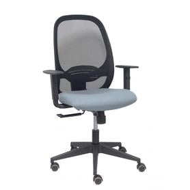 Silla Cilanco negra malla negra asiento bali gris brazo regulable