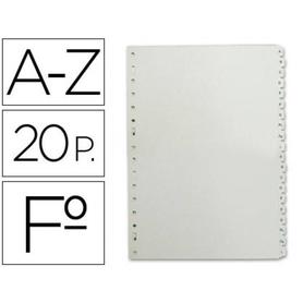 Separador alfabetico multifin 3005 plastico folio natural