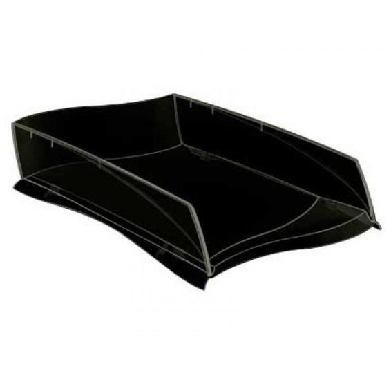 Bandeja sobremesa cep ellypse plastico negra 380x275x82 mm