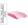 Bandeja sobremesa archivo 2000 plástico de color rosa