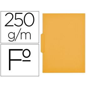 Subcarpeta cartulina gio folio pestaña central 250 g/m2 amarillo