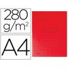 Subcarpeta Exacompta  cartulina 280 gr de gramaje color roja