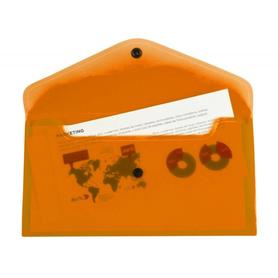 Carpeta liderpapel dossier broche polipropileno tamaño sobre americano 260x140mm naranja