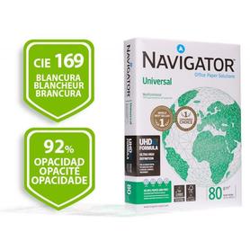 Caja 5 unidades Papel fotocopiadora Navigator din a4 80 gr de gramaje 500 hojas blanco